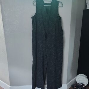 Athleta Black Casual Jumpsuit with Wide Leg Design
